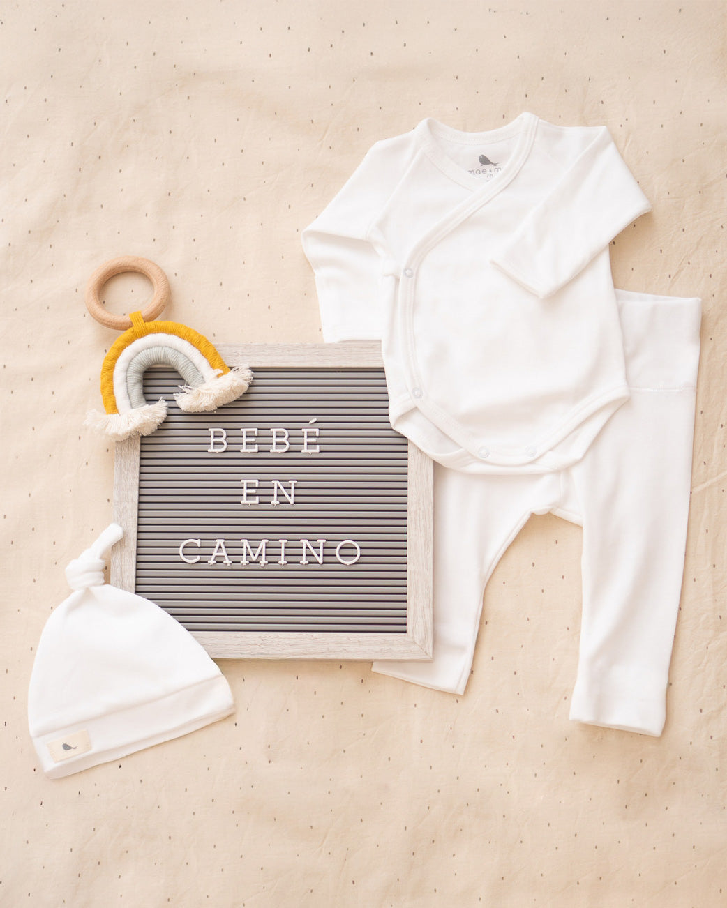 Set Bienvenido a Casa en color Amarillo Bebé - set de regalo para bebe