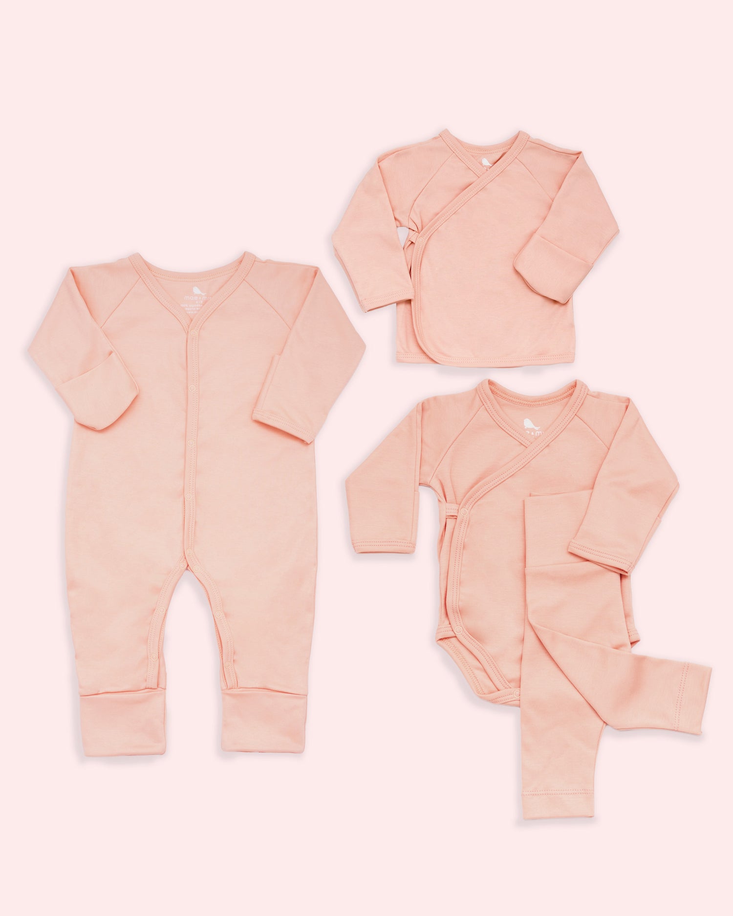 Set Esenciales en color Rosa Nube set de regalo para bebe