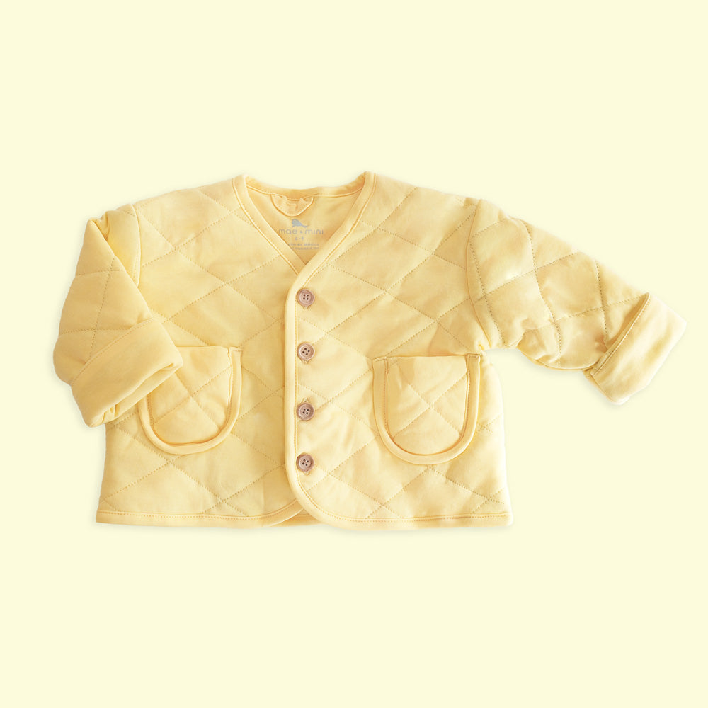 Chamarra Acolchada de algodon pima organico para bebe - Mae & Mini