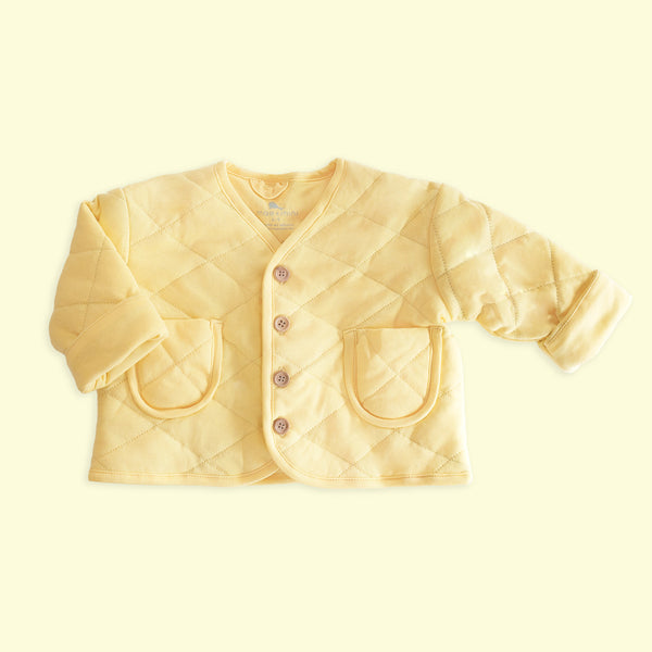 Chamarra Acolchada color Amarillo Bebé - Mae & Mini