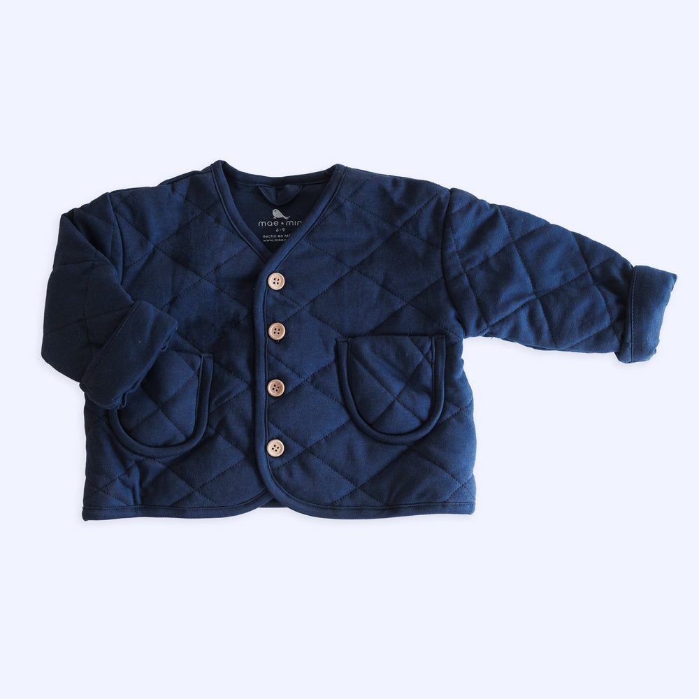 Chamarra Acolchada Azul Cielo - chamarra para bebe Mae & Mini