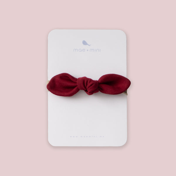 Mini Moñito color Rojo Nochebuena - Mae & Mini