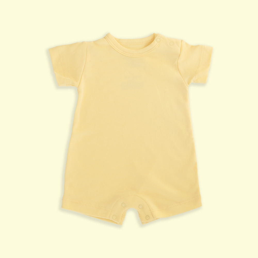 Overol Manga Corta Amarillo Bebe - overol para bebe Mae & Mini