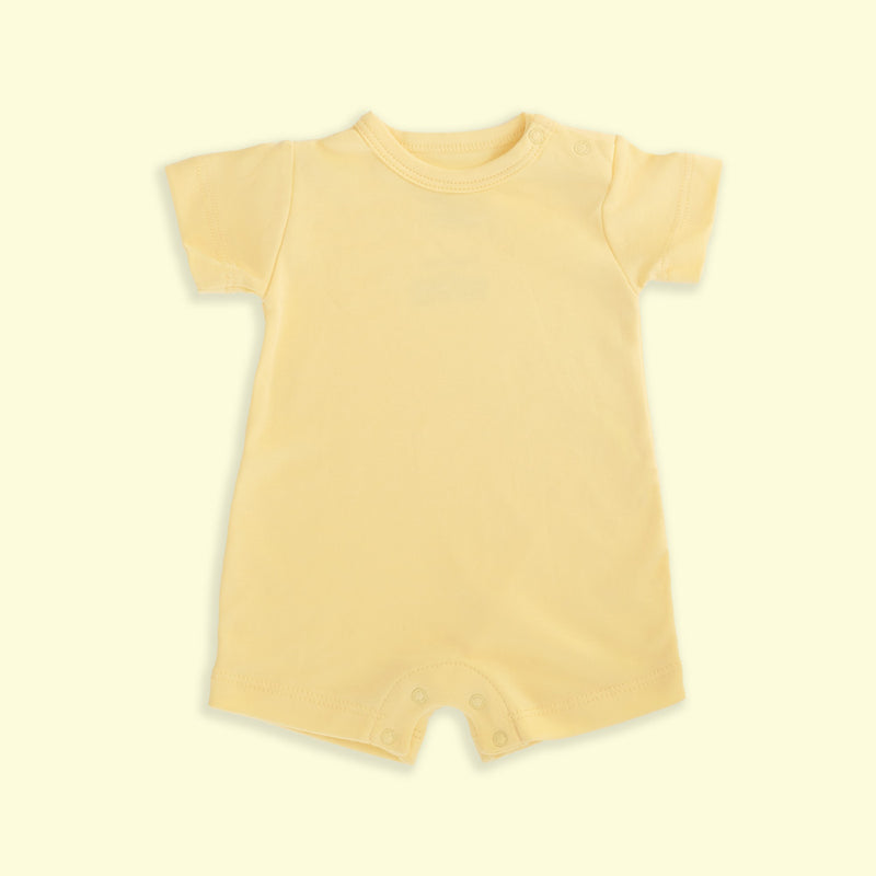 Overol Manga Corta Amarillo Bebe - overol para bebe Mae & Mini