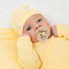 Set Bienvenido a Casa en color Amarillo Bebé - set de regalo para bebe