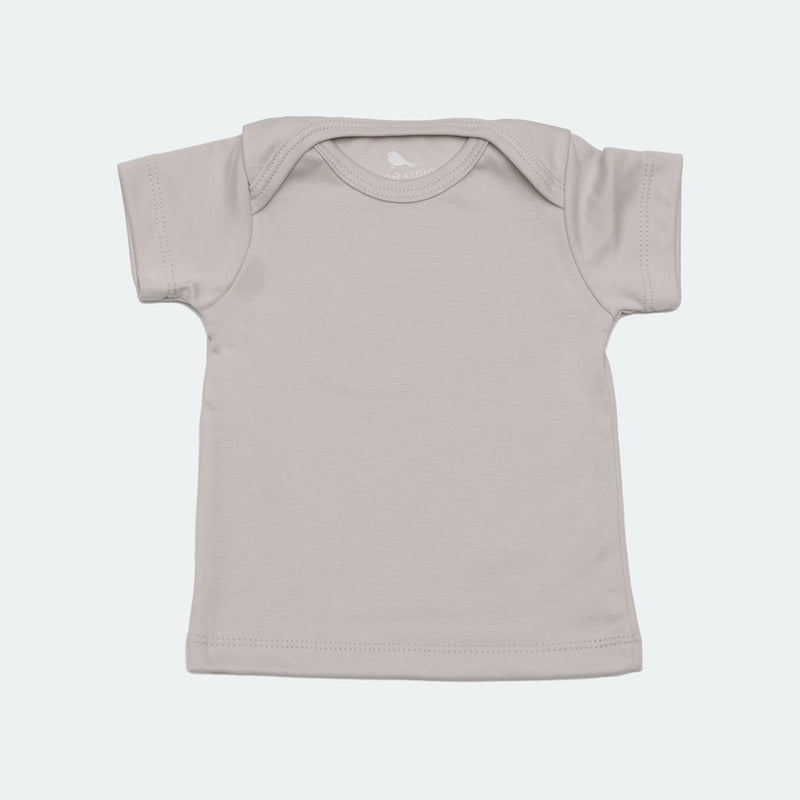 Playerita Manga Corta en color Gris - playera para bebe