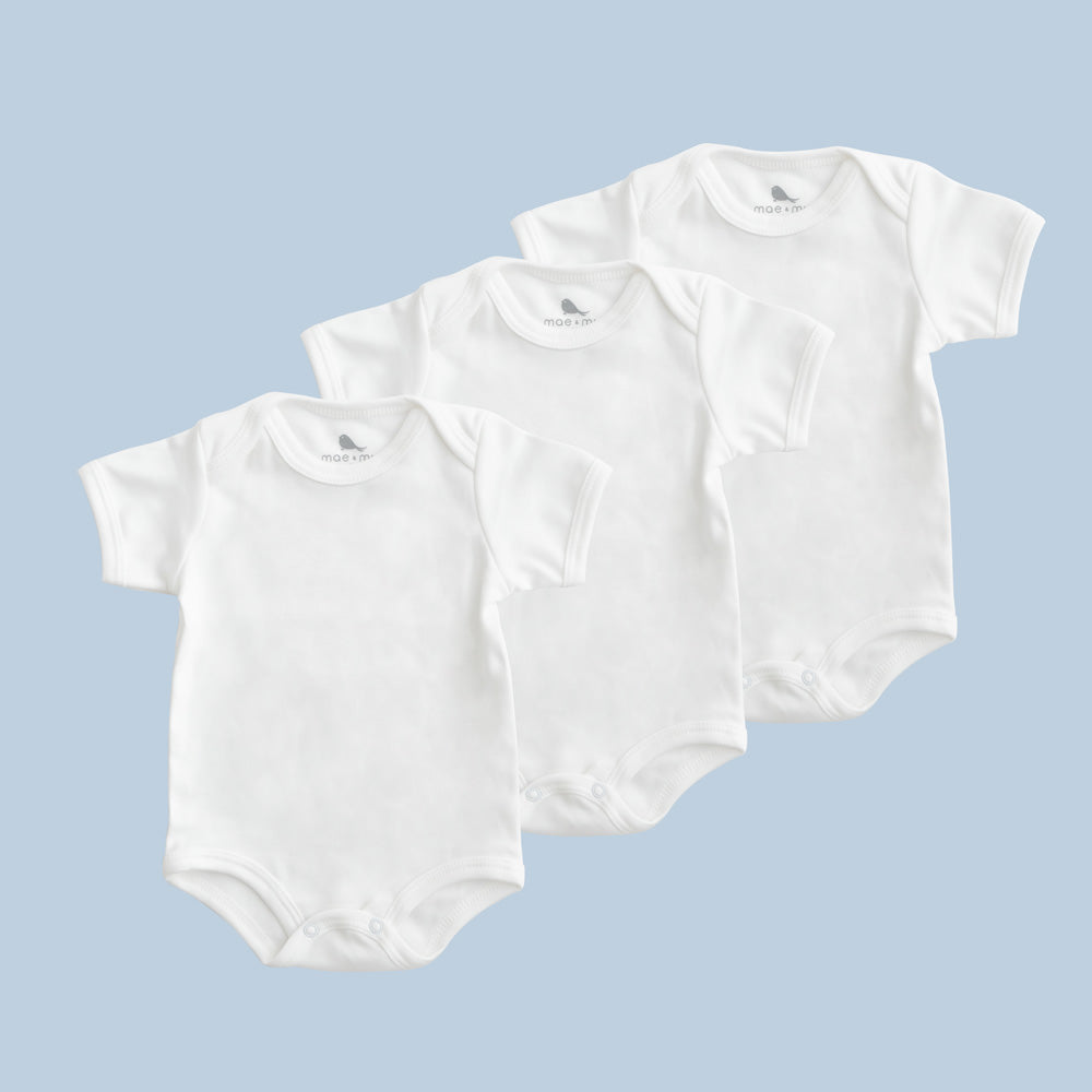 Set de Tres Pañaleros de algodon pima organico para bebe - Mae & Mini